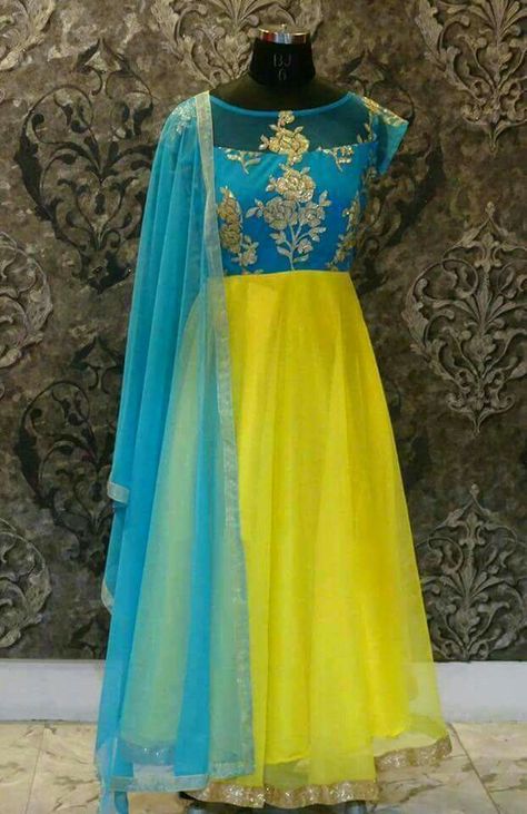 boat neck anarkali Designer Long Frocks, Hairstyles For Girls Kids, Long Frocks Indian, Kids Birthday Ideas, Birthday 16, Frock Models, Anarkali Designs, Designer Anarkali Dresses, Long Gown Design