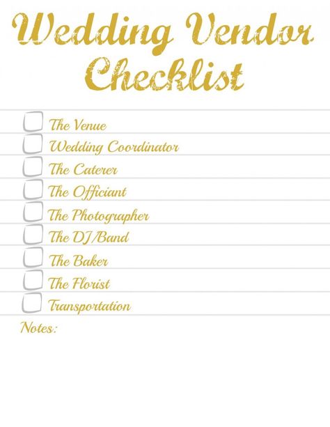 Vendors For Wedding, Vendor Checklist, Wedding Vendors Checklist, Event Checklist, Checklist Wedding, Day List, Wedding List, Wedding Vendor, Cake Wedding