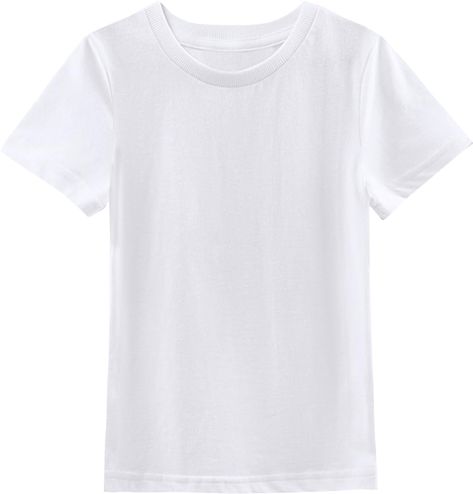 PRICES MAY VARY. 100% Cotton Imported Pull On closure Machine Wash Toddler t shirts is made of cotton, soft and comfortable Baby t shirts has ribbed crew neck Toddler plain tshirts has double-needle hemmed bottom and sleeves White t shirt is suitable for event at school, gym, outdoor, hiking, holiday, daily Baby boy white shirt is good idea for DIY shirt, tie dye Are you searching for cotton t-shirt to your boys' daily or other kinds of fun events? Comfortable solid color t shirts can help you. Baby Boy White Shirt, Toddler T Shirts, Hiking Holiday, Neon Pink Shirts, Dye Projects, Gym Outdoor, Baby Boy Shirts, School Gym, Body Suit Outfits