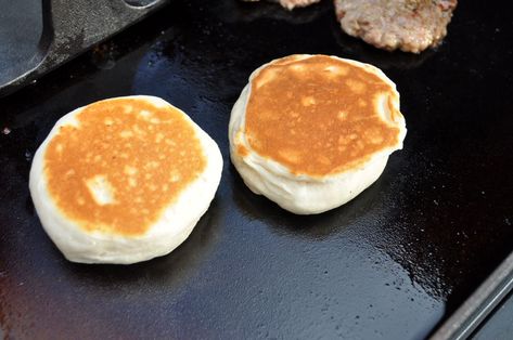 Cook biscuits on your Blackstone griddle. Biscuits On Blackstone Griddle, Blackstone Biscuits, Indoor Griddle, Blackstone Breakfast, Blackstone Recipe, Frozen Biscuits, Breakfast Favorites, Cinnamon Biscuits, Biscuit Sandwich