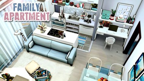 A tiny modern apartment for a couple expecting their 1st baby for my save file! 🍼 • 📍 1310 21 Chic Street apartment in San Myshuno • No CC • Gallery ID: ChrissieYT • Packs Used: NOT pack restricted! • $44,853 Simoleons • 1 bed, 1 bath (space for 1-2 Sims + a bassinet in bedroom) Bassinet In Bedroom, 1310 21 Chic Street, Couples Apartment, Couple With Baby, San Myshuno, Sims 4 Speed Build, Save File, Pregnant Couple, Fashion District