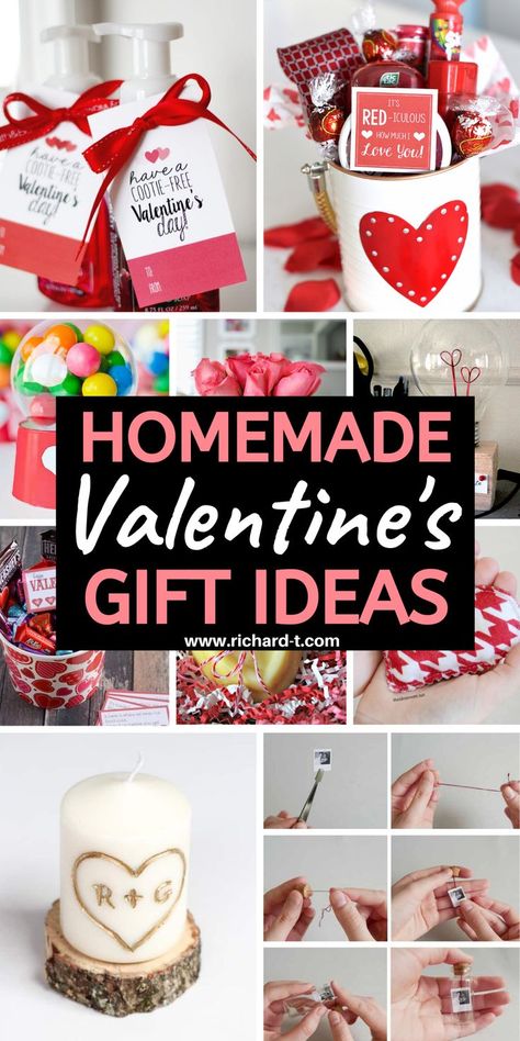 17 DIY Valentine's Day gifts you need to make! These Valentine's Day gifts are AMAZING!!! #DIYvalentinesgifts #valentinesdaygiftsDIY #valentinesgifts Valentines Gift For Coworkers Diy, Diy Gifts Valentines, Diy Valentines Day Gifts, Simple Valentines Gifts, Homemade Valentines Gift, Pinterest Valentines, Roses Valentine, Saint Valentin Diy, Valentines Bricolage