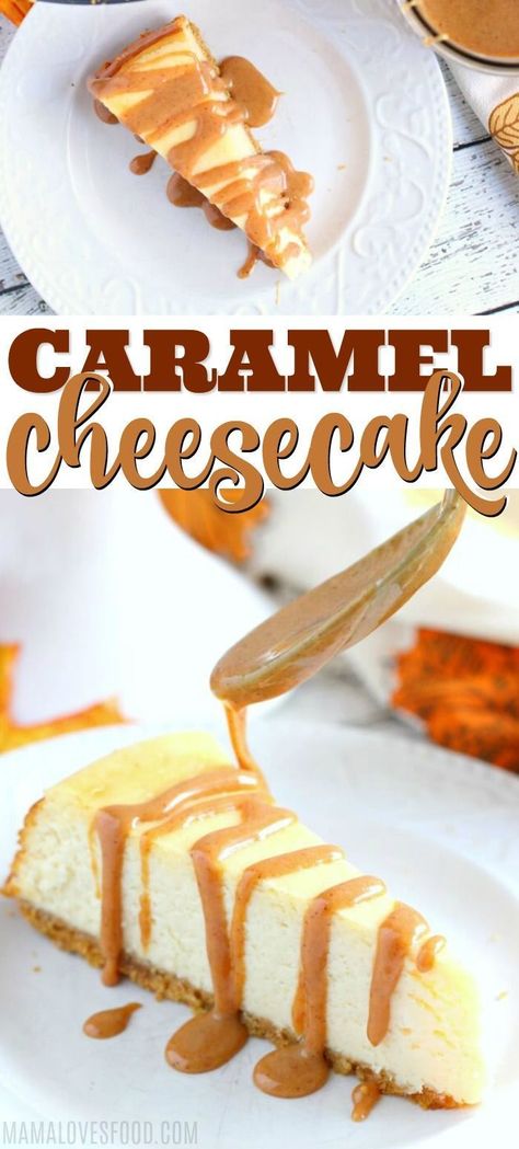 AHHHH LOVED!  CAME OUT PERFECT!!!   Caramel Cheesecake is easy to make and such a delicious decadent dessert recipe. Perfect for any occasion! Caramel Cheesecake Recipes, Cheesecake Caramel, Cheesecake Recipes Classic, Salted Caramel Cheesecake, Dessert Simple, Classic Cheesecake, Best Cheesecake, Caramel Cheesecake, Easy Cheesecake Recipes