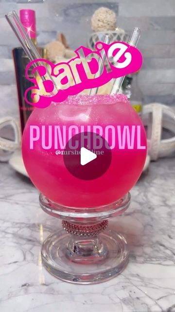 Chelsea Wynn on Instagram: "✨Recipe⤵️ Barbie Punchbowl💖 This Is Sharable 💖 🎉Steal All My Recipes 💖Grab Your copy of my E-BOOK today 💖Impress your friends and upgrade your Holiday Party 🎈with over 100 full recipes🥂Follow Me 🎊For Daily Cocktails INSPIRATION 💕🥂 Drink Responsibly  Subscribe to my IG today🎉 Hit the subscribe button on my profile for exclusive, content, and recipes

✨Recipe⤵️ In my Ebook on my profile. Glassware available in my @amazon storefront on my profile 🎉😜 

✨Recipe⤵️ Want THE FULL Recipe?💖

 @auvodka 
@drinkcalypso 
 @sprite 
Edible glitter ✨ 
Stella Rosa Pink @stellarosa 

Rimmed with double pink sugar @amazon 
.
.
.
.
.
.
#reels #rumcocktails #rum #cocktails #recipes #cocktailrecipes #igmoms #bestcocktails #summercocktails #cocktailsforyou #tikicocktails Rum Cocktails Recipes, Stella Rosa, Full Recipes, Cocktails Recipes, Drink Responsibly, Tiki Cocktails, Pink Cocktails, Rum Cocktails, Punch Bowls