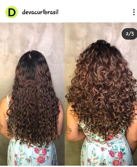 Layers Curly Hair Before And After, Long Layer Haircut For Curly Hair, Round Layers On Curly Hair, Long Curly Hair With Layers Haircuts, Layered Curls Medium, Natural Curl Finish, Curly Hair Layers Vs No Layers, Medium Length Haircut With Layers Wavy Hair, Round Curly Haircut Long