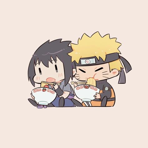 Narusasu Cute, Chibi Naruto Characters, Sasuke Chibi, Naruto And Sasuke Funny, Sasuke Uchiha Shippuden, Anime Ninja, Naruto Drawings, Naruto Uzumaki Art, Naruto Sasuke Sakura