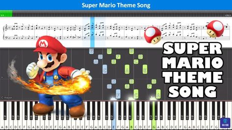 mario, super mario, super mario bros, theme song, piano, mario piano, mario song, notes, piano notes, sheet music, cover, piano cover, tutorial, piano tutorial, mario theme, sheet, piano sheet, piano easy Super Mario Bros Theme, Super Mario Theme, Mario Theme, Piano Notes, Alto Sax, Music Piano, Piano Songs, Piano Cover, Piano Tutorial