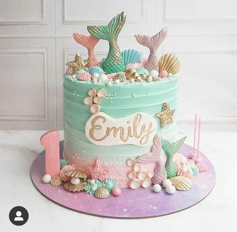 Birthday Cakes Mermaid, Cakes Mermaid, Mermaid Birthday Party Decorations, Mermaid Theme Birthday Party, Mermaid Birthday Cakes, Mermaid Theme Party, Mermaid Theme Birthday, Beautiful Birthday Cakes, Baby Birthday Cakes