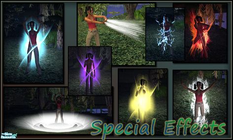 The Sims Resource - Special Effects Supernatural Witch, Farm Prints, Sims 4 Gameplay, Sims Games, Shock Wave, Sims 4 Collections, Cat Tail, Christmas Swags, Sims Mods