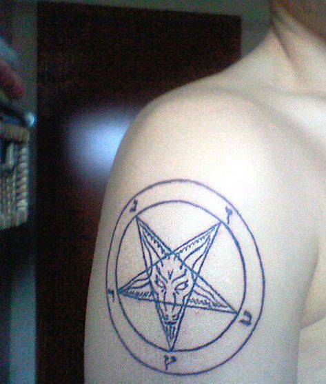 Baphomet Tattoo, Sigil Of Baphomet, Lego Wallpaper, Ancient Tattoo, Playlist Covers Photos, Lego Pictures, Girl Tattoo, Dark Tattoo, Body Mods