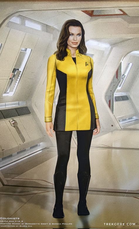 Star Trek Cosplay Female, Starfleet Officer, Scifi Movies, Star Trek Bridge, Oktoberfest Woman, Star Trek Actors, Sci Fi Background, Star Trek Costume, Star Trek Models