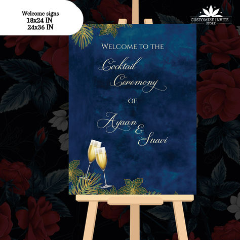 This Royal Sangeet Welcome Sign template is perfect for Hindu Welcome Sign as Sangeet Welcome sign for your Sangeet di Raat, that is an editable and printable template download for the wedding Sangeet signage template!
#sangeetsignages #weddingsign Sangeet Signage, Unique Wedding Signs, Welcome Boards, Cocktail Night, Entrance Sign, Welcome Signs, Sign Board, Sign Templates, Template Download