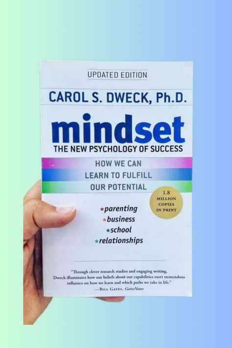 A book by Carol S. Dweck "Mindset: the new psychology of success" Carol Dweck, Development Books, Fixed Mindset, Personal Development Books, Research Studies, Business School, Growth Mindset, Book Club Books, Personal Development