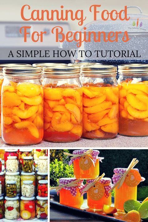 How To Preserve Fruits And Vegetables, How To Can For Beginners, Cake Equipment, Food For Beginners, Farmers Life, Garden For Beginners, Easy Canning, Canning Peaches, Canning 101