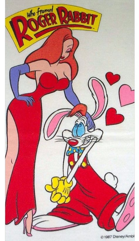 Love #2 Jessica Rabbit Cartoon, Jessica And Roger Rabbit, Who Framed Roger Rabbit, Rabbit Drawing, Drawing People Faces, Bratz Inspired Outfits, Roger Rabbit, Vintage Valentine Cards, Cartoon World