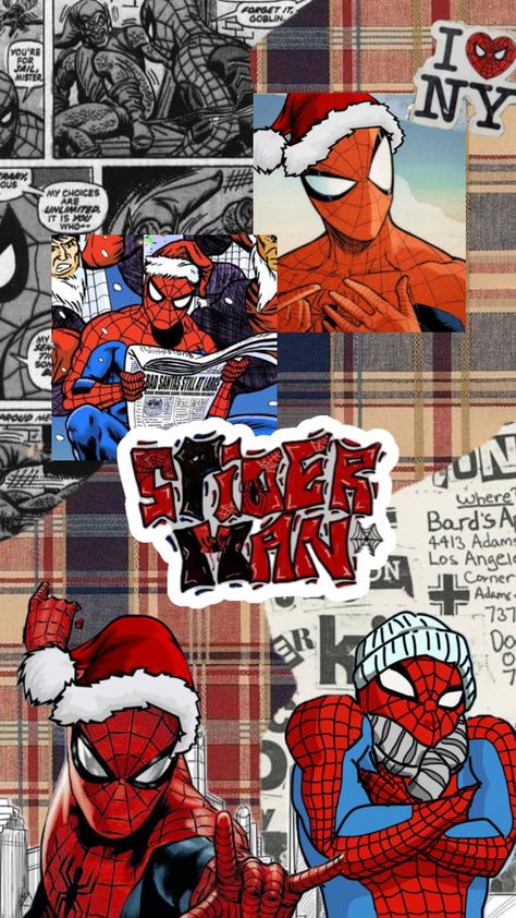 winter spidey!! 🕸️ #peterparker #spiderman #spidey #collages #wallpaper #winter Collages Wallpaper, Spiderman Christmas, Wallpaper Winter, Cute Christmas Wallpaper, Winter Wallpaper, Peter Parker, Christmas Wallpaper, Your Aesthetic, Connect With People