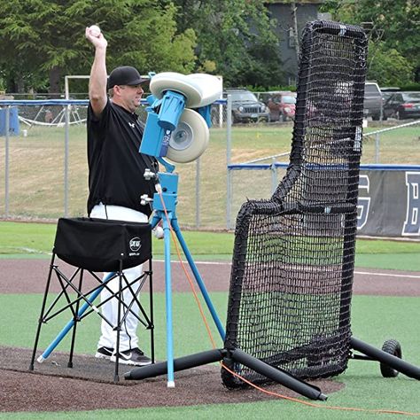 Baseball Pitching Machine with Changeup Pitching Machine, Albert Pujols, Baseball Pitching, High School Baseball, State Of The Art, Dodgers Baseball, Baseball Season, 3rd Wheel, Sports Games