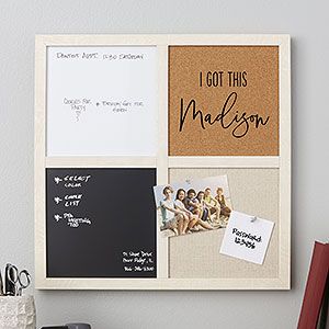 Personalized Signs & Wall Plaques | PersonalizationMall.com Ikea Korsmon Memo Board, Multi Purpose Room Office, Fabric Pin Boards, Personalized School Supplies, World Map Wall Decor, Barbie Gifts, My Notes, Map Wall Decor, World Map Wall