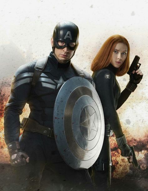 Steve Rogers/Captain America and Natasha Romanoff/Black Widow (Romanogers) Captain America And Black Widow, Captain America Black Widow, Наташа Romanoff, Film Marvel, Best Avenger, Captain America The Winter Soldier, Captain America Winter Soldier, Black Widow Natasha, Steve Rogers Captain America