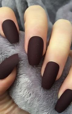 Nails Painting, Matted Nails, Matte Nail Art, Brown Nail, Cap Girl, Matte Nails Design, Uv Gel Nail Polish, Popular Nails, Uv Gel Nails