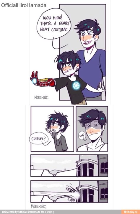 Bh6 Big Hero 6 Fanart, Big Hero 6 Comic, Hiro Big Hero 6, Avengers Movie, Child Prodigy, Film Disney, Disney Jokes, Mini Comic, Baymax