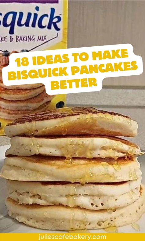 How To Make Bisquick Pancakes Better Pancakes From Bisquick, Pancake Bisquick Recipe, Bisquick Pancakes Without Eggs, How To Make Bisquick Pancakes Better, Bus Quick Pancakes, Bisquick Recipes Pancakes, Best Bisquick Pancakes, Bisquick Pancakes Fluffy, Fluffy Bisquick Pancakes