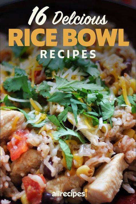 The subtle flavor of rice makes it an ideal base for rice bowls. Here are some favorite recipes for rice bowls. Rice And Meat Bowls, Chinese Bowls Recipes, One Bowl Meals Dinners, Rice And Vegetable Bowls, Chinese Rice Bowl Recipes, Rice Bowls For A Crowd, Dinner Bowls Healthy Recipe Ideas, Asian Chicken And Rice Bowl, Rice Bowl Recipes For Dinner