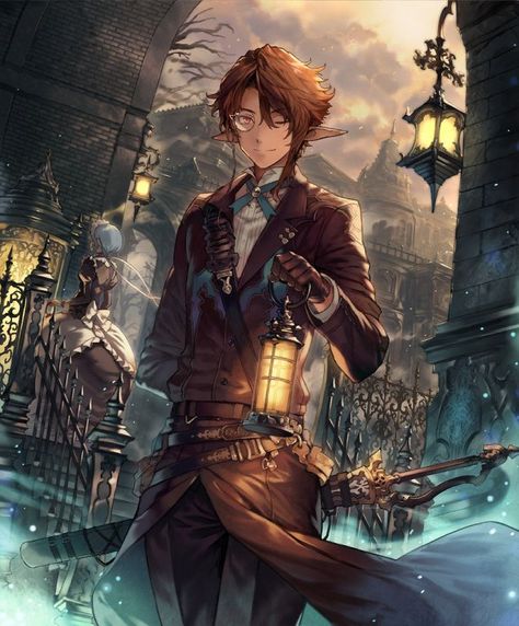 Fantasy Butler, Shingeki No Bahamut, Art Advice, Human Male, Character Portraits, Fashion Drawing, Art And Architecture, Character Concept, Card Art