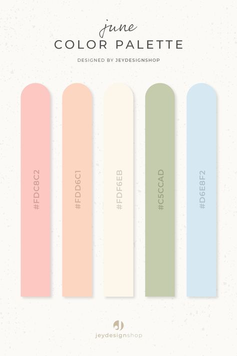 Color palette inspiration - June dailyroutineplanner #digitalplanner #freeprintableblogplanner #studygoalplanner📚 Summer Pastel Palette, June Color Palette, Ns Aesthetic, Aesthetic Colour Palette, Vintage Color Schemes, June Colors, Flat Color Palette, Color Palette Inspiration, Hex Color