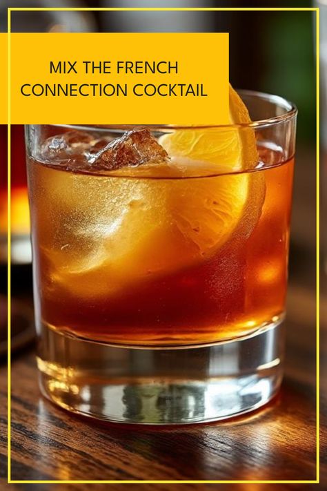 Looking to impress your friends with a delicious cocktail? Discover how to easily mix The French Connection Cocktail, blending rich liqueurs with bold spirits. This tempting drink has roots that take you back to the 1970s, echoing classic French and Italian flavors. Perfect for gatherings or a cozy night in, it's a sophisticated choice that won't put you under too much pressure. Learn the steps for creating this aromatic liqueur cocktail and bring a touch of elegance to your next soirée. Your friends will love it! Whiskey Cocktails Easy, Italian Drinks, Manhattan Cocktail, The French Connection, Refreshing Summer Cocktails, Seasonal Drinks, Cocktail Recipes Easy, Vodka Cocktails, Easy Cocktails