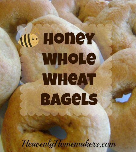 Honey Whole Wheat Bagels Whole Wheat Bagels, Whole Wheat Bagel, Wheat Recipes, Healthy Honey, Family Friendly Recipes, Mother Dearest, Honey Wheat, Homemade Bagels, Bagel Recipe