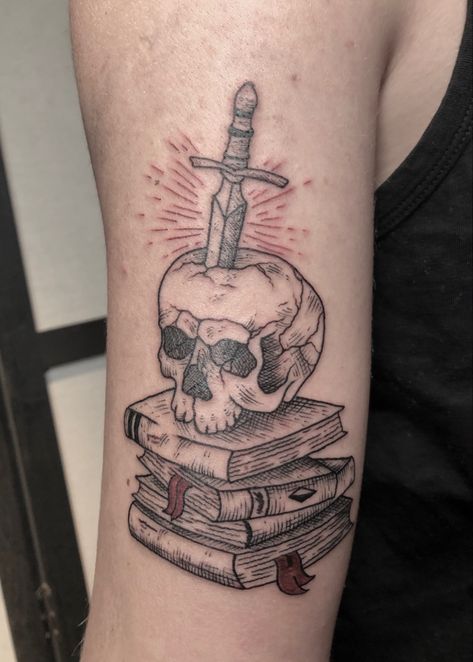 Skull Books, Books Tattoo, 2022 Art, Book Tattoo, Art Project, Skull Tattoo, Tattoo Ideas, Art Projects, Tattoos