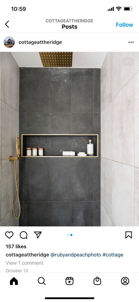 Black Modern Farmhouse, Modern Farmhouse Cottage, Master Shower, Boys Bathroom, Basement Bathroom, Black Shower, Modern Shower, Spring Hill, Bathroom Renos