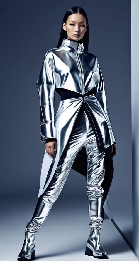 Futurism Redefined: Y-3 x Balenciaga Collaboration Takes Fashion to New Heights by Bora Bora - Playground Futurism Outfit, Balenciaga Collaboration, Space Fashion, Space Suit, Futuristic Fashion, Bora Bora, Dope Outfits, Create Art, Space Age