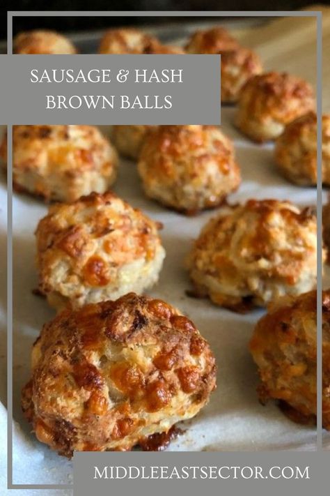 Sausage & Hash Brown Balls – mix together and freezer for a quick snack. Always a HUGE HIT! Can freeze for later. Great for breakfast or at parties. There are… Hash Brown Sausage Balls, Sausage Ball Recipe, Sausage Ball, Sausage Balls Bisquick, Frozen Hash Browns, Cream Cheese Sausage Balls, Sausage Balls Recipe, Sausage Hash, Shredded Potatoes