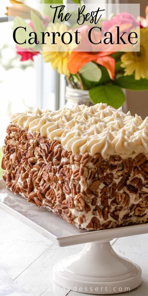 Classic Carrot Cake, Layer Cake Filling, Carrot Cakes, Cold Cake, Best Carrot Cake, Salty Cake, Popular Desserts, Harvest Recipes, Big Cakes