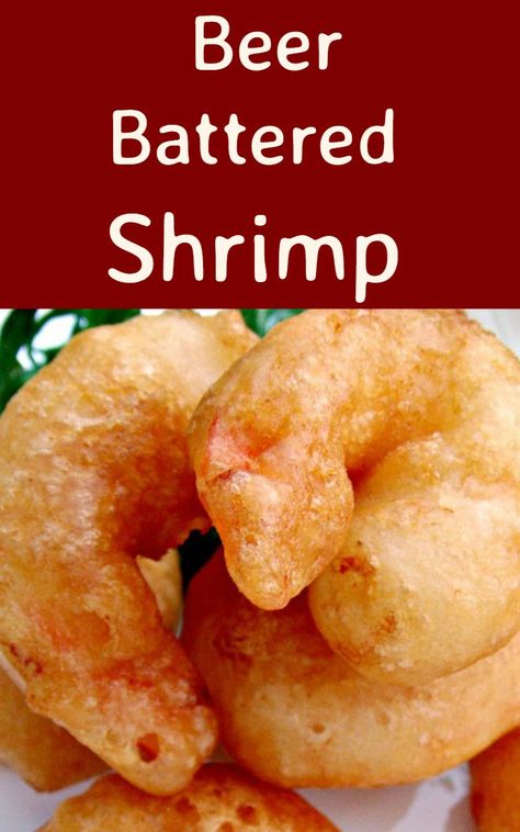 Crispy Beer Battered Shrimp. Oh boy.. these are delicious! Light and crispy batter, don't forget the dip and be sure to make plenty cos once you start eating these you won't be able to stop! Battered Shrimp, Beer Battered Fish Recipes, Beer Battered Shrimp, Fish Batter Recipe, Fried Shrimp Recipes, Beer Battered Fish, Crispy Shrimp, Beer Battered, Party Food Dessert