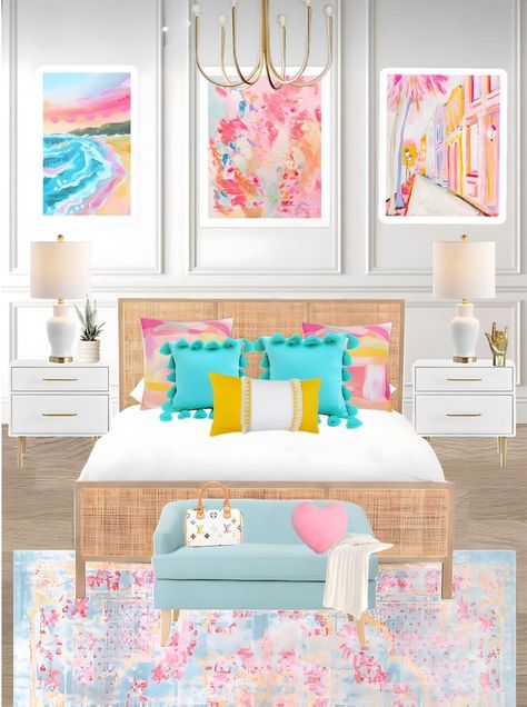 Pink Dorm Room Decor, Pink Dorm Rooms, Preppy Dorm Room, Pink Dorm, Dorm Room Designs, Dorm Room Inspiration, Preppy Room Decor, Preppy Room, Cute Bedroom Decor