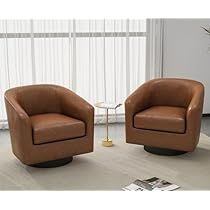 Round Armchair, Bedroom Brown, Bucket Chairs, Club Armchair, Sofa Seating, Brown Bedroom, Swivel Barrel Chair, Swivel Accent Chair, Mid Century Chair