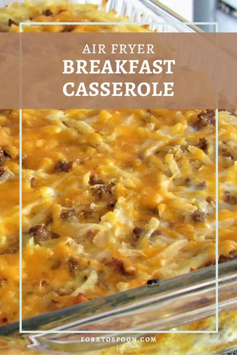 Breakfast Casserole Air Fryer, Breakfast Casserole In Air Fryer, Hashbrown Breakfast Casserole Air Fryer, Air Fryer Breakfast Casserole Recipes, Breakfast Instant Pot Recipes, Air Fryer Breakfast Casserole, Air Fryer Casserole, Air Fryer Casserole Recipes, Mini Breakfast Casserole