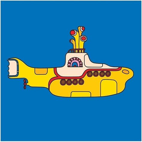 Amazon.com: The Beatles (Yellow Submarine Bold Album Cover Canvas Print, Multi-Colour, 40 x 40 cm: Posters & Prints Yellow Submarine Drawing, Yellow Submarine Painting, The Beatles Yellow Submarine Art, Yellow Submarine Beatles, Yellow Submarine Aesthetic, Yellow Submarine Poster, Submarine Painting, Submarine Drawing, Redbubble Ideas