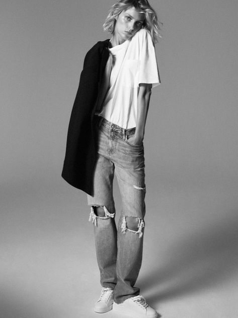 Anja Rubik Models ZARA Fall Winter 2019.20 Collection Looks Zara Models, Denim Editorial, Zara Fall, Fashion Gone Rouge, Mode Editorials, Anja Rubik, Spanish Fashion, Model Test, Scene Fashion