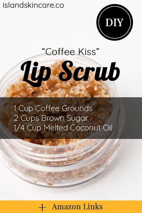 Make A Lip Scrub, Coffee Lip Scrub, Lip Peeling, Glowing Lips, Lip Care Diy, Lip Scrub Recipe, Diy Easy Recipes, Lip Scrub Homemade, Body Scrub Recipe