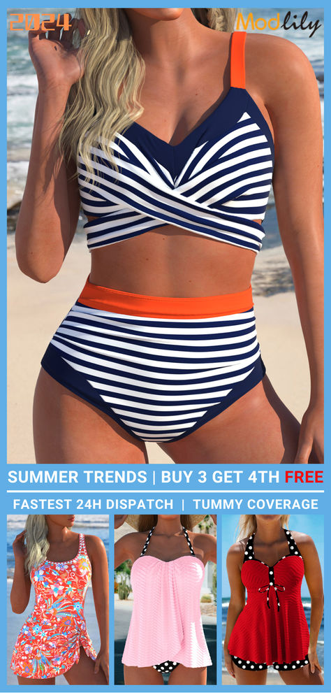 High quality breathable stretchy swimwear that are full of summertime flavor, shop Modlily's swimwear to kick off a great summer! Modlily Swimwear, Trendy Swimsuits, Trendy Swimwear, Swim Suits, Beach Look, Women's Swimwear, Clothes Accessories, Summer Sale, Women Swimsuits