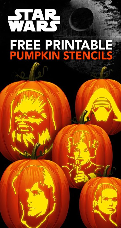 Star Wars Pumpkin Carving Templates, Pumpkin Stencils Free Printable, Star Wars Pumpkin Carving, Star Wars Pumpkin, Star Wars Stencil, Printable Pumpkin Stencils, Pumpkin Carving Patterns Free, Pumpkin Carving Stencils Free, Pumpkin Stencils Free