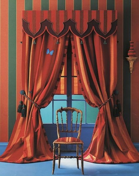 Window Pelmet, Theatre Curtains, Circus Decorations, Parc D'attraction, Red Curtains, Drapery Panels, Scenic Design, Curtain Designs, Pinocchio