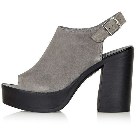 TopShop Nya Chunky Platform Sandals ($74) ❤ liked on Polyvore featuring shoes, sandals, heels, grey, chunky heel shoes, grey leather sandals, high heel sandals, platform shoes and leather heeled sandals Chunky Platform Sandals, Grey Sandals, Grey Heels, Chunky Heel Shoes, Platform High Heel Shoes, Leather Heels Sandals, Chunky Sandals, Chunky High Heels, Leather Platform Sandals