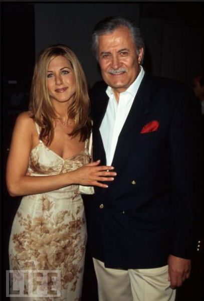 Actor John Anniston and daughter Jennifer Anniston. Fathers And Daughters, John Aniston, Jen Aniston, Justin Theroux, Actor John, Kevin Spacey, Celebrity Families, Colin Farrell, Famous Couples