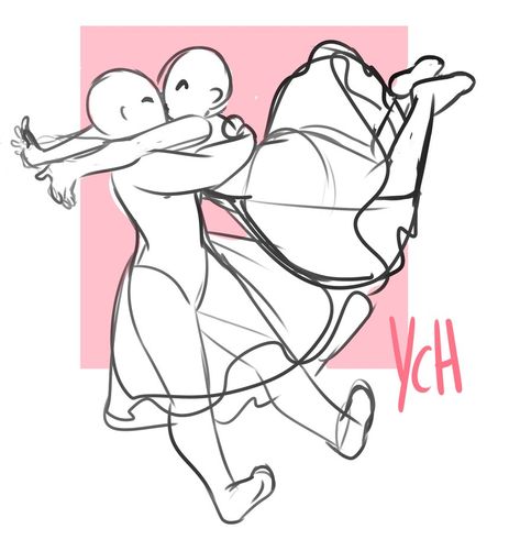 A cute cuddly YCH! There's no specific amount of slots, but each slot is 30usd! &... Couple Drawing, Drawing Body Poses, Small Drawings, Poses References, Art Base, Couple Drawings, Drawing Tutorials, Art Poses, Anime Poses Reference