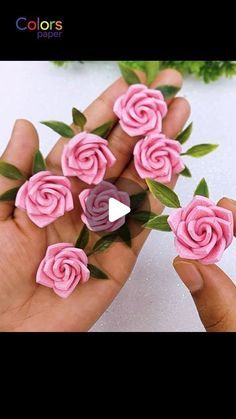 Colors Paper on Instagram: "How to Make Mini Paper Roses🌼DIY Foam Sheet Flowers #crafts #flowers #roses" Mini Paper Roses Diy, Foam Sheet Flowers, Mini Paper Roses, Fabric Roses Diy, Sheet Flowers, Paper Roses Diy, Felt Flowers Diy, Paper Christmas Ornaments, Foam Roses